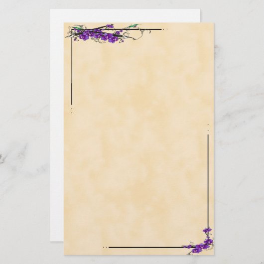 蘭の原稿 便箋 (正面/裏面)