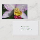 蘭の名刺 名刺 (正面/裏面)