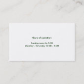 蘭の名刺 名刺 (裏面)