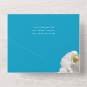 蘭の女の誕生日パーティー オールインワン招待状 (裏面)