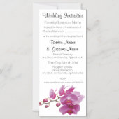 蘭の安価な結婚パッケージセットキット マグネット招待状 (正面)