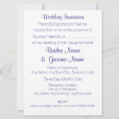 蘭の安価な結婚パッケージセットキット 招待状 (裏面)