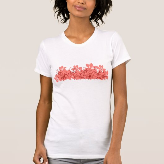 蘭の島の女性ティー Tシャツ (正面)