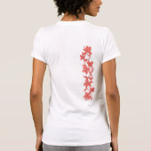 蘭の島の女性ティー Tシャツ (裏面)