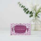 蘭の幾何学的な花は料理のベーキングを払います 名刺 (スタンド正面)