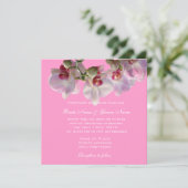 蘭の後の幸せな結婚式招待状 招待状 (スタンド正面)