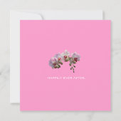 蘭の後の幸せな結婚式招待状 招待状 (裏面)