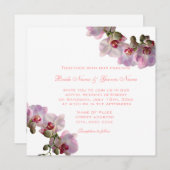 蘭の後の幸せな結婚式招待状 招待状 (正面/裏面)