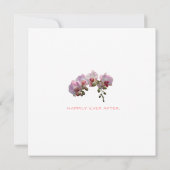 蘭の後の幸せな結婚式招待状 招待状 (裏面)