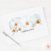 蘭の愛_ 長方形シール (封筒)