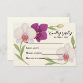 蘭の抱擁　出欠お知らせカード 出欠カード (正面/裏面)