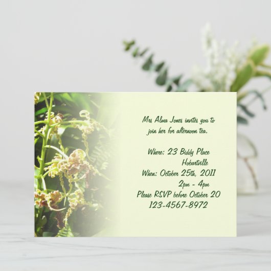 蘭の招待状 招待状 (スタンド正面)