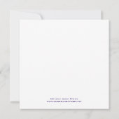 蘭の日を保存 – 深い紫と白 セーブザデート (裏面)