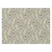 蘭の植物の水彩画の絵画パターン テーブルクロス (正面(横))