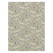 蘭の植物の水彩画の絵画パターン テーブルクロス (正面)