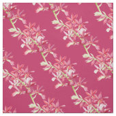 蘭の植物赤い芸術様式の織物 ファブリック (見本)