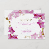 蘭の楽園、応答カード 出欠カード (正面/裏面)