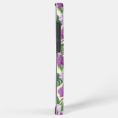 蘭の楽園 – 紫の蘭とトロピカルリーフ SAMSUNG GALAXYケース (右側面)
