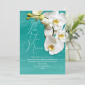 蘭の母の日ありがとうメッセージカード 招待状 (スタンド正面)