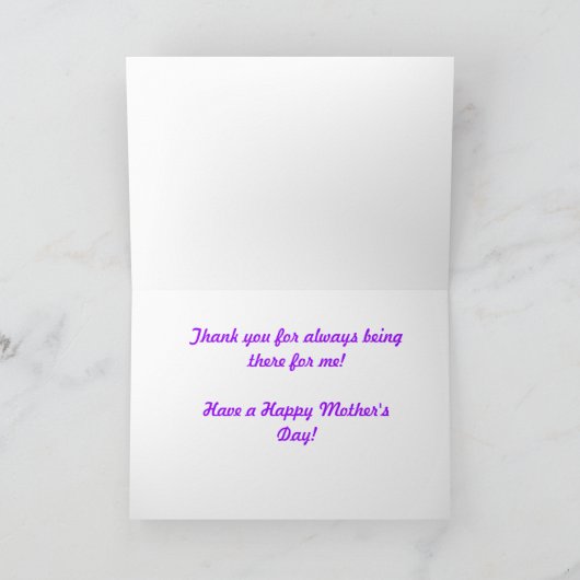 蘭の母の日カード カード (内部)