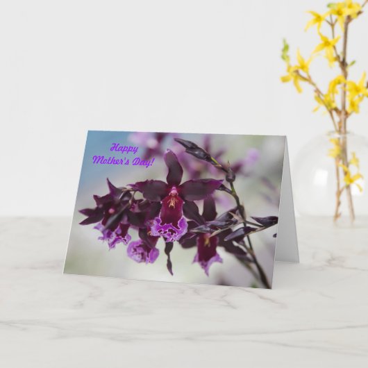蘭の母の日カード カード (黄色い花)