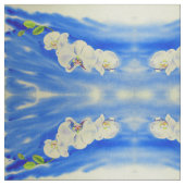 蘭の水の色絵画の'風，雲の曼荼羅 ファブリック (クローズアップ)