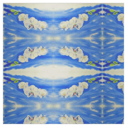 蘭の水の色絵画の'風，雲の曼荼羅 ファブリック (見本)