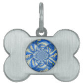 蘭の水の色絵画の'風，雲の曼荼羅 ペットネームタグ (正面)