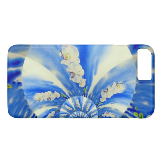 蘭の水の色絵画の'風,雲の曼荼羅 Case-Mate iPhoneケース (裏面(横))