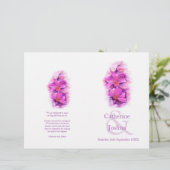 蘭の水色ピンク大結婚式 プログラム (スタンド正面)