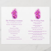 蘭の水色ピンク大結婚式 プログラム (裏面)