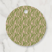 蘭の熱帯蝶の紫ピンベビーシャワー フェイバータグ (裏面)