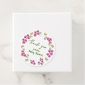 蘭の熱帯蝶の紫ピンベビーシャワー フェイバータグ (インサイチュ)