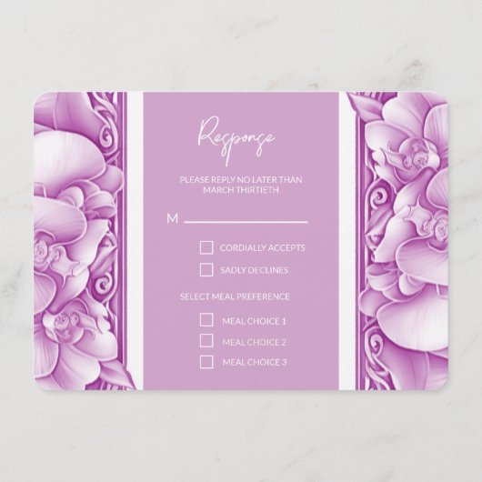 蘭の結婚写真華美QRエンクロージャカード エンクロージャーカード (裏面)