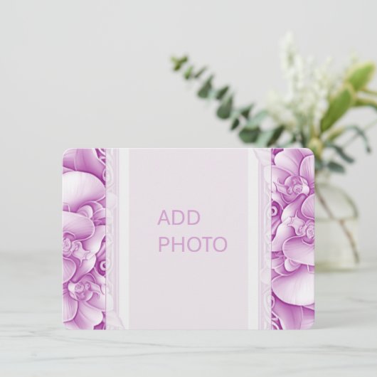 蘭の結婚写真華美QRエンクロージャカード エンクロージャーカード (スタンド正面)