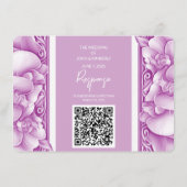 蘭の結婚写真華美QRエンクロージャカード エンクロージャーカード (裏面)