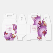 蘭の結婚式の引き出物箱 フェイバーボックス (見開き)