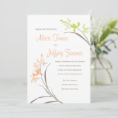 蘭の結婚式招待状 招待状 (スタンド正面)