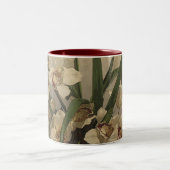 蘭の絵画 ツートーンマグカップ (中央)