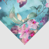 蘭の美しいフローラの切り離し紙 薄葉紙 (詳細)