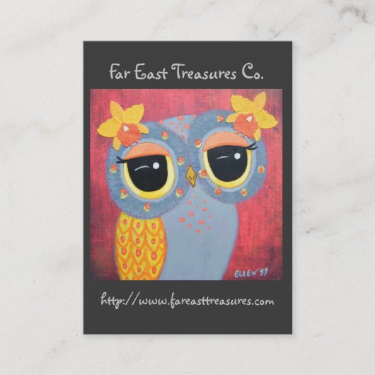 蘭の美女 名刺 (正面)