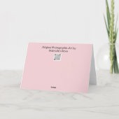 蘭の花のアートと聖書の言葉 信仰カード カード (裏面)