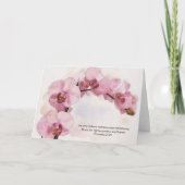 蘭の花のアートと聖書の言葉 信仰カード カード (正面)