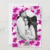 蘭の花のエレガントフローラ結婚式招待状 招待状 (裏面)