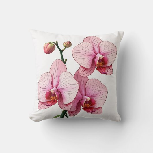 蘭の花のクッション枕 クッション (正面)