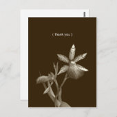 蘭の花の写真のカスタム写真ありがとうノートカード ポストカード (正面/裏面)