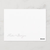 蘭の花の写真のカスタム写真ありがとうノートカード ポストカード (裏面)