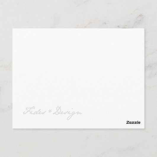 蘭の花の写真のカスタム写真ありがとうノートカード ポストカード (裏面)