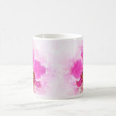 蘭の花の水の色 – ピンクのweb 02 コーヒーマグカップ (中央)