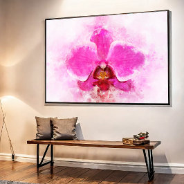 蘭の花の水の色 – ピンクのweb 02 フォトプリント           